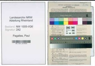 Entnazifizierung Paul Pagalies , geb. 16.01.1904 (Justizangestellter)