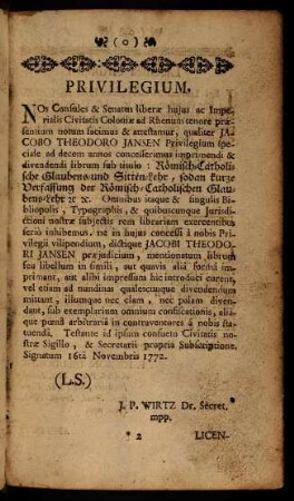 2r-3v, Privilegium. - Approbatio.