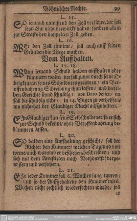 Vom Auffhalten