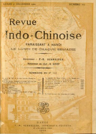 Lundi 31 Decembre 1900. Numéro 115