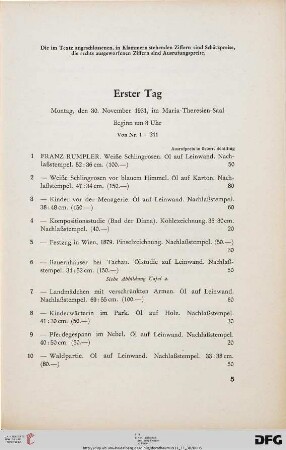 Erster Tag (Nr. 1-211)