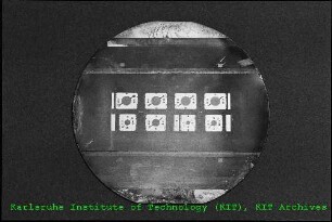 Prozessierter Wafer zur Abformung von Mikrostrukturen am Institut für Mikrostrukturtechnik (IMT)