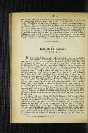 Geschichte der Schulbank