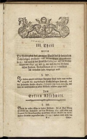 Zum Ersten Abschnitt.