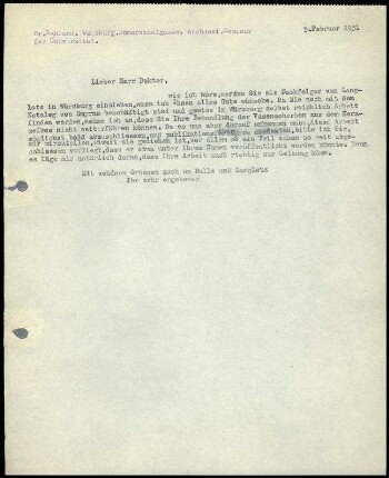 G. Karo an W. Hahland