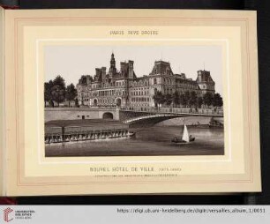 Paris, rive droite. Nouvel hôtel de ville