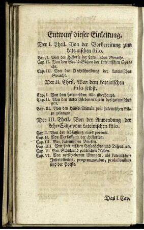 Entwurf dieser Einleitung.