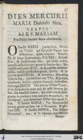 Dies Mercurii.
