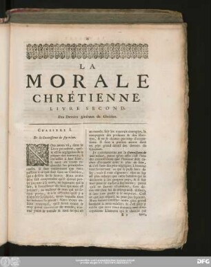 Chapitre I. De la Connoissance de soy-même.