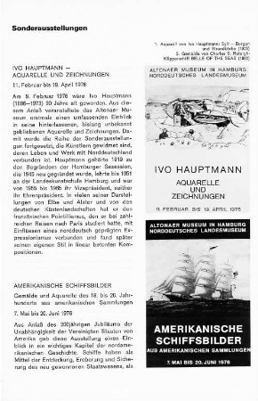 Sonderausstellungen