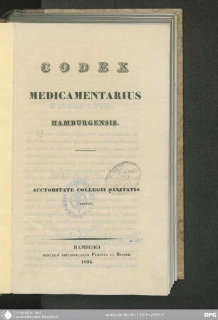 Codex medicamentarius Hamburgensis