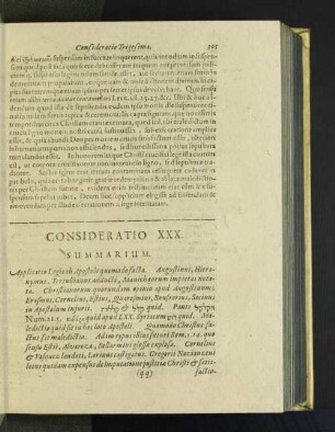 [Consideratio XXX.- XXXI.]