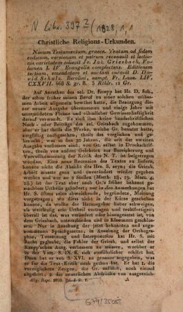 Allgemeines Repertorium der neuesten in- und ausländischen Literatur. 1828,1, Stück 1
