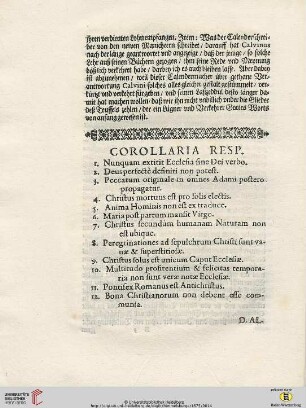 Corollaria Resp.
