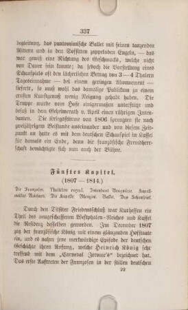 Fünftes Kapitel. (1807-1814.)