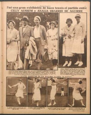 Fué una gran exhibición de buen tennis el partido entre Cilly Aussem y Analia Obarrio de Aguirre [Fotografías]