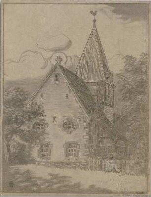 Dolmetsch, Theodor; Riet; Kirche - Perspektive