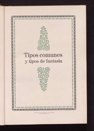 Tipos comunes y tipos de fantasía