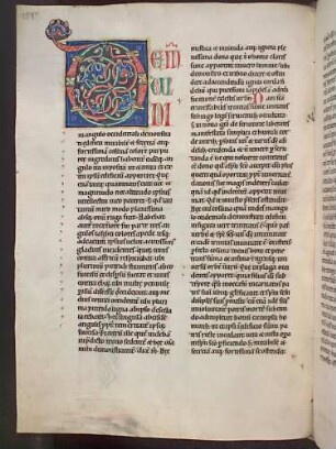 Zierinitiale und Zierschrift (Pars III, Visio septima): D(EINDE VIDI in angulorum mirabilem)