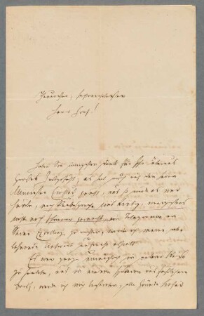 Justus von Liebig (1803-1873), Nachlass: Brief von Philipp Zöller an Karl maximilian Seilern und Aspang -BSB Liebigiana II.C. Zöller, Philipp