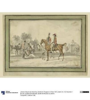 Deutsche Truppen in Paris 1815