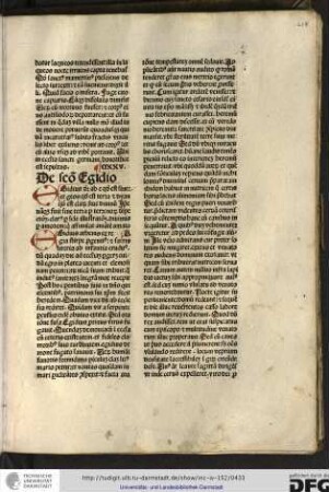 CXXV. De sancto Egidio.