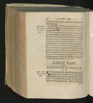 Caput XXIV. De Executione Sententiae.