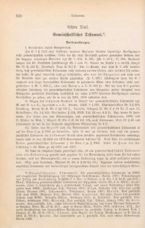 Achter Titel. Gemeinschaftliches Testament