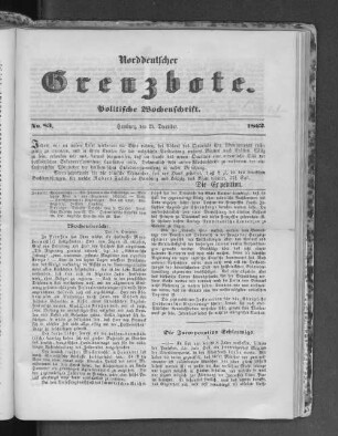 Die Incorporation Schleswigs.