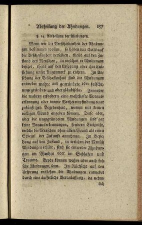 §. 14. Abtheilung der Ahndungen.
