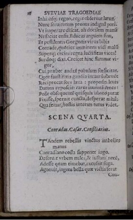 Scena Quarta. Conradus. Caesar. Consiliarius