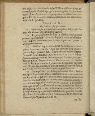 Sectio III. De Optione, seu precatione.