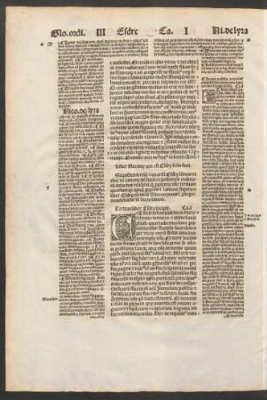 Tertius liber Esdrae incipit.