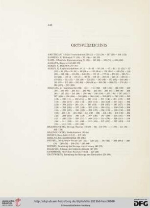 Ortsverzeichnis