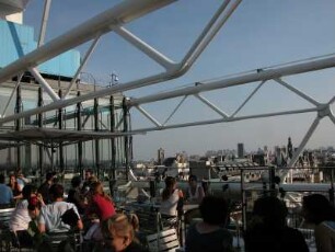 Dachcafe im Centre Pompidou