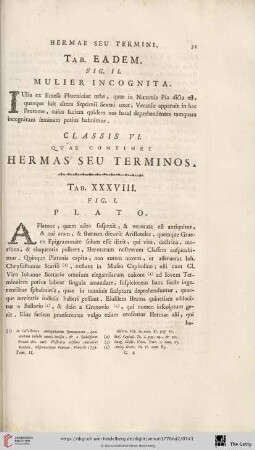 Classis VI, quae continet Hermas seu Terminos