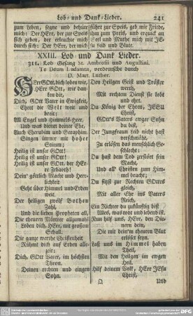 XXIII. Lob- und Dank-Lieder
