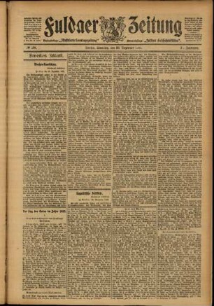 Zweite Ausgabe vom Samstag, den 30. Dezember 1905.