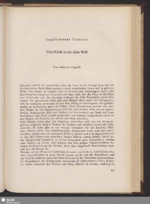 Verpflichtende Tradition