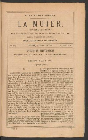 Historia antigua. - (Continuación).