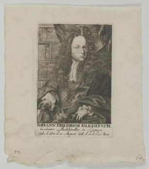 Bildnis des Iohann Friedrich Gleditsch