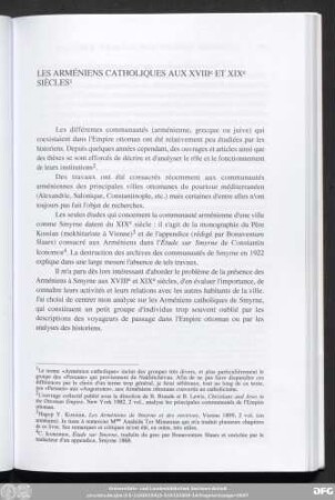 Les Arméniens Catholiques Aux XVIIIe Et XIXe Siècles