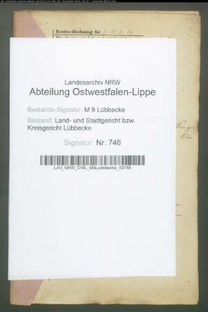Erblasser: Kröger, Christian Friedrich Ludwig; Erblasser: Kröger, Maria Margarethe Engel, geb. Oepke: