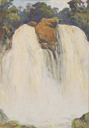 Wasserfall des Nkam-Flusses (ca. 85 m tiefer Sturz) bei Ekona - Bezirk Bare