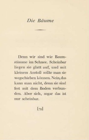 Die Bäume