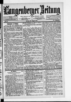 Langenberger Zeitung. 1888-1935