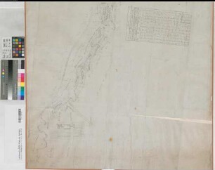 Emscher Terrainaufnahme von Haus Grimberg bis Henrichenburg Entwurf Haus Grimberg 1818/19 o.M. 96 x 86 Zeichnung KSM IV Nr. 190