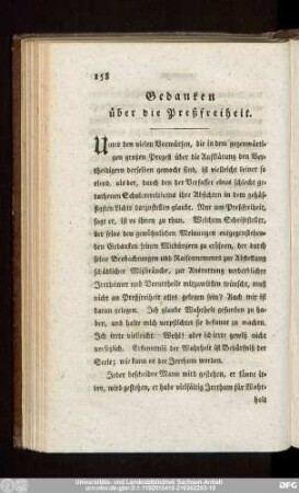 Gedanken über die Preßfreiheit.