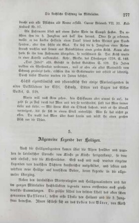 5. Allgemeine Legende der Heiligen