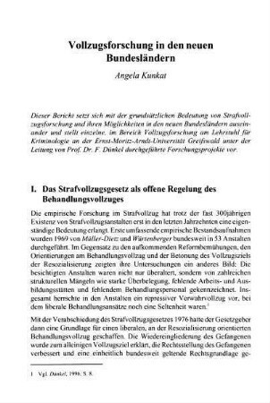 171-204, Vollzugsforschung in den neuen Bundesländern